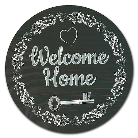 Signmission Corrugated Plastic Sign With Stakes 16in Circular-Welcome Foolish Mortals C-16-CIR-WS-Welcome Home